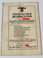 "Unser Wille und Weg" Monatsblätter der Reichspropagandaleitung der NSDAP zu den Landtagswahlen 1932", Heft 4 April 1932