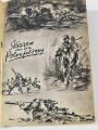 "Die Wehrmacht - Der Freiheitskampf des großdeutschen Volkes", datiert 1940, DIN A5, 319 Seiten, stark gebraucht, fleckig