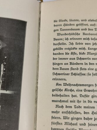 "Kronpinzessin Cecilie - Erinnerungen", datiert 1931, DIN A5, 236 Seiten, gebraucht