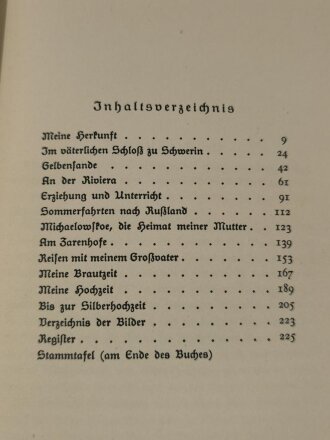 "Kronpinzessin Cecilie - Erinnerungen", datiert 1931, DIN A5, 236 Seiten, gebraucht