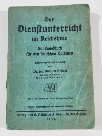 "Der Dienstunterricht im Reichsheer - Ein Handbuch...