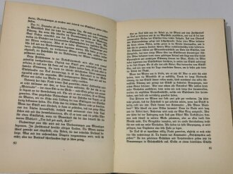 "Der Durchbruch der Möwe", datiert 1928, ca. DIN A5, 127 Seiten, gebraucht, Schutzumschlag verschmutzt