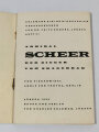 "Admiral Scheer - Der Sieger vom Skagerrak" Heft 21, Colemans kleine Biographien, datiert 1933, DIN A5, 44 Seiten