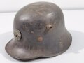 Irland, Stahlhelm Modell 1927, Hersteller "Vickers" Eines von etwa 5000 produzierten Stücken, der Helm war mal weiß lackiert, dies wurde aber entfernt. Meiner Meinung nach in allen Teilen originales Stück