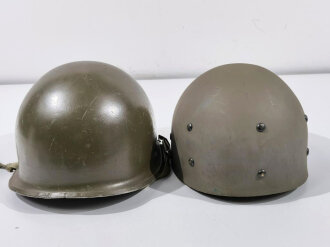 Belgien, Stahlhelm Modell 1951. Originallack, Liner...