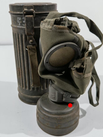 Gasmaske in Dose Wehrmacht. Originallack, ungereinigt
