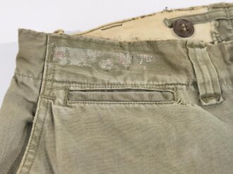 U.S. WWII Modell 1943 field trousers. Well used, Waist 32, inseam 32