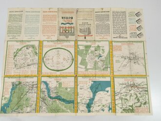 Olympiade 1936 Berlin , Stadtplan, "Plan von Berlin", hrsg. v. d. Dresdner Bank, 61 x 81 cm, Gebraucht