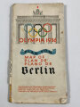 Olympiade 1936 Berlin , Stadtplan, "Plan von Berlin", hrsg. v. d. Dresdner Bank, 61 x 81 cm, Gebraucht