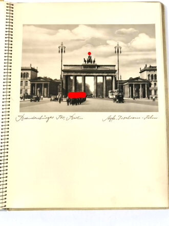 "Zur Erinnerung an die XI Olympiade Berlin 1936" Das Buch erschien als Erinnerungsgabe für die Helfer, Einband verschmutzt, Band fehlt