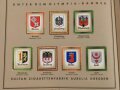 Olympische Spiele 1936 Berlin, Sammelbilderalbum "Wappen und Flaggen" Unter dem olympia Banner . Komplett