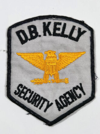 US Law enforcement police "DB . Kelly Security Agency" patch