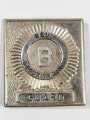 " Bell security Inc." metal " Guard" badge