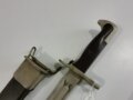 U.S. 2.Weltkrieg, Seitengewehr für M1 Garant, Hersteller "UC " Metallteile narbig und neuzeitlich lackiert