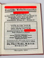 Mitgliedsbuch NSDAP Nr. 1471218, ausgestellt 27.10.1934 in Gmund Tegersee für eine Frau, geklebt bis 1944