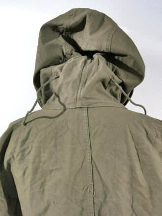 U.S. Parka-Shell, Cotton, M-48, ( so called Fishtail Parka ) size Large, used, uncleaned