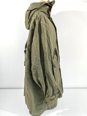 U.S. Parka-Shell, Cotton, M-48, ( so called Fishtail Parka ) size Large, used, uncleaned
