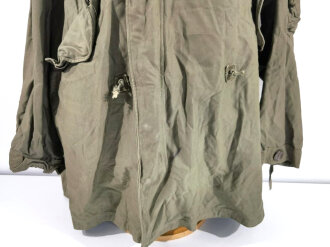 U.S. Parka-Shell, Cotton, M-48, ( so called Fishtail Parka ) size Large, used, uncleaned