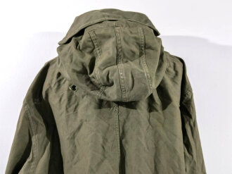 U.S. Parka-Shell, Cotton, M-48, ( so called Fishtail Parka ) size Large, used, uncleaned