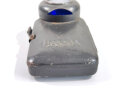 Luftschutz Taschenlampe "Hassia". Originallack, Funktion nicht geprüft, die Anknöpflasche repariert