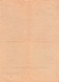 Handzettel / Anschlag aus Prag, den 8.April 1945 "Deutsche Männern und Frauen" der Deutsche Staatsminister für Böhmen und Mähren SS-Obergruppenführer und General der Waffen-SS und der Polzei K.H. Frank, datiert 1945, DIN A4 4-seitig