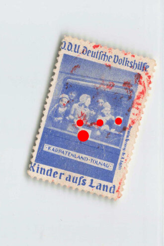 "V.D.U. Deutsche Volkshilfe - Kinder aufs Land" - einzelne Vignette