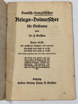 1.Weltkrieg, "Deutsch-Französischer...