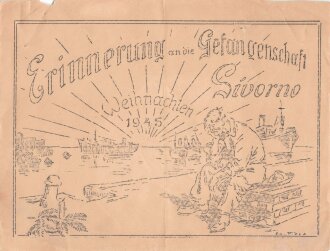 "Erinnerungen an die Gefangenschaft Sivorno, Italien Weihnachten 1945" Sizzensammlung, ca 15 Blätter