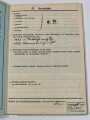 "Gesundheitsbuch" eines Heeresangehörigen in Koblenz, mit Eintragungen, DIN A5