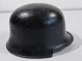 Feuerwehr III.Reich, Stahlhelm Originallack, hatte keine Abzeichen, getragenes Stück