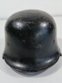 Feuerwehr III.Reich, Stahlhelm Originallack, hatte keine Abzeichen, getragenes Stück