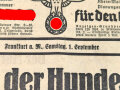 "Der Marsch der Hunderttausend" Frankfurter Volksblatt Zentralorgan der N.S.D.A.P für den Gau Hessen-Nassau, Nummer 240, Jahrgang 1934