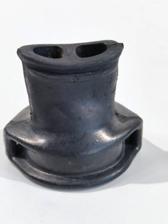 Mundstück für Gasmaskenfilter Wehrmacht, spätes Stück, wird direkt auf den Gasmaskenfilter aufgeschraubt. Selten, Gummi ausgetrocknet