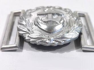 Kriegsmarine, Schloss für die Schärpe der Beamten. Aluminium, Höhe 59mm