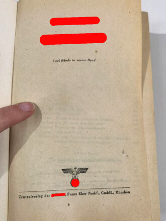 Adolf Hitler " Mein Kampf", Hochzeitsausgabe blanko