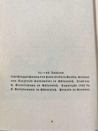 Ettighofer "Der Sturm 1918 - Sieben Tage deutsches Schicksal", datiert 1938, 324 Seiten, DIN A5