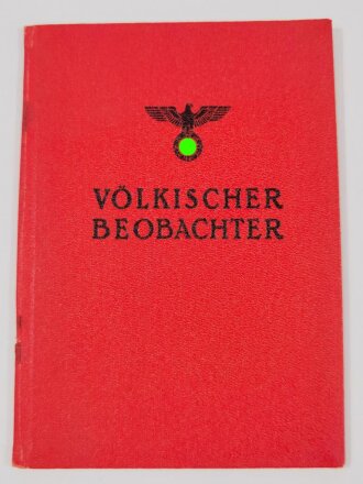 "Völkischer Beobachter" Bezugsausweis blanko, Bindung gelöst