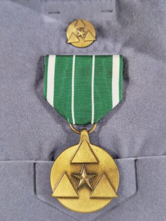 Army Commanders Award for Civilian Service Medal, cased, aus Raucherhaushalt
