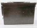 U.S. metal box " 192 Cal. 30 Cartridges in 8 rd clips Bandoleers" uncleaned