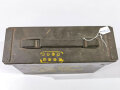 U.S. metal box " 192 Cal. 30 Cartridges in 8 rd clips Bandoleers" uncleaned