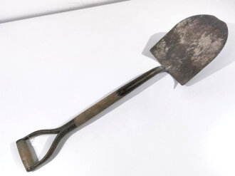 U.S. most likely WWII Vehicle shovel. Used, uncleaned. May have been used by British Army as well