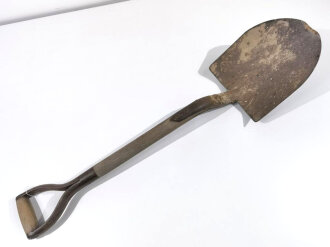 U.S. most likely WWII Vehicle shovel. Used, uncleaned. May have been used by British Army as well