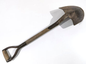 U.S. most likely WWII Vehicle shovel. Used, uncleaned. May have been used by British Army as well