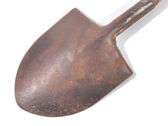 U.S. most likely WWII T-handle shovel, used , rough condition