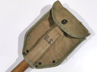 U.S. 1944 dated folding shovel in 1943 dated carrier. Used