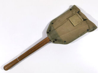 U.S. 1944 dated folding shovel in 1943 dated carrier. Used