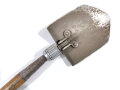 U.S. 1944 dated folding shovel in 1943 dated carrier. Used