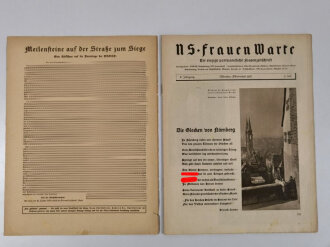 NS Frauenwarte Heft 7,6.Jahrgang, Oktober 1937, "Der...