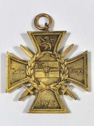 Ehrenkreuz Marine Korps Flandern, guter Zustand, geputzt