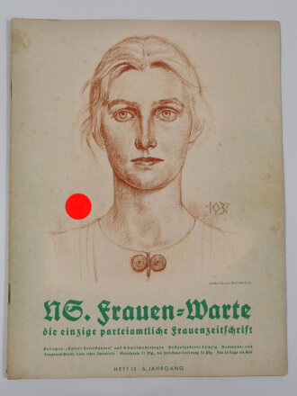 NS Frauenwarte Heft 15,6.Jahrgang, 1.Januar 1938, "Der ewige Jude"